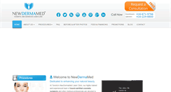Desktop Screenshot of newdermamedlaserclinic.com